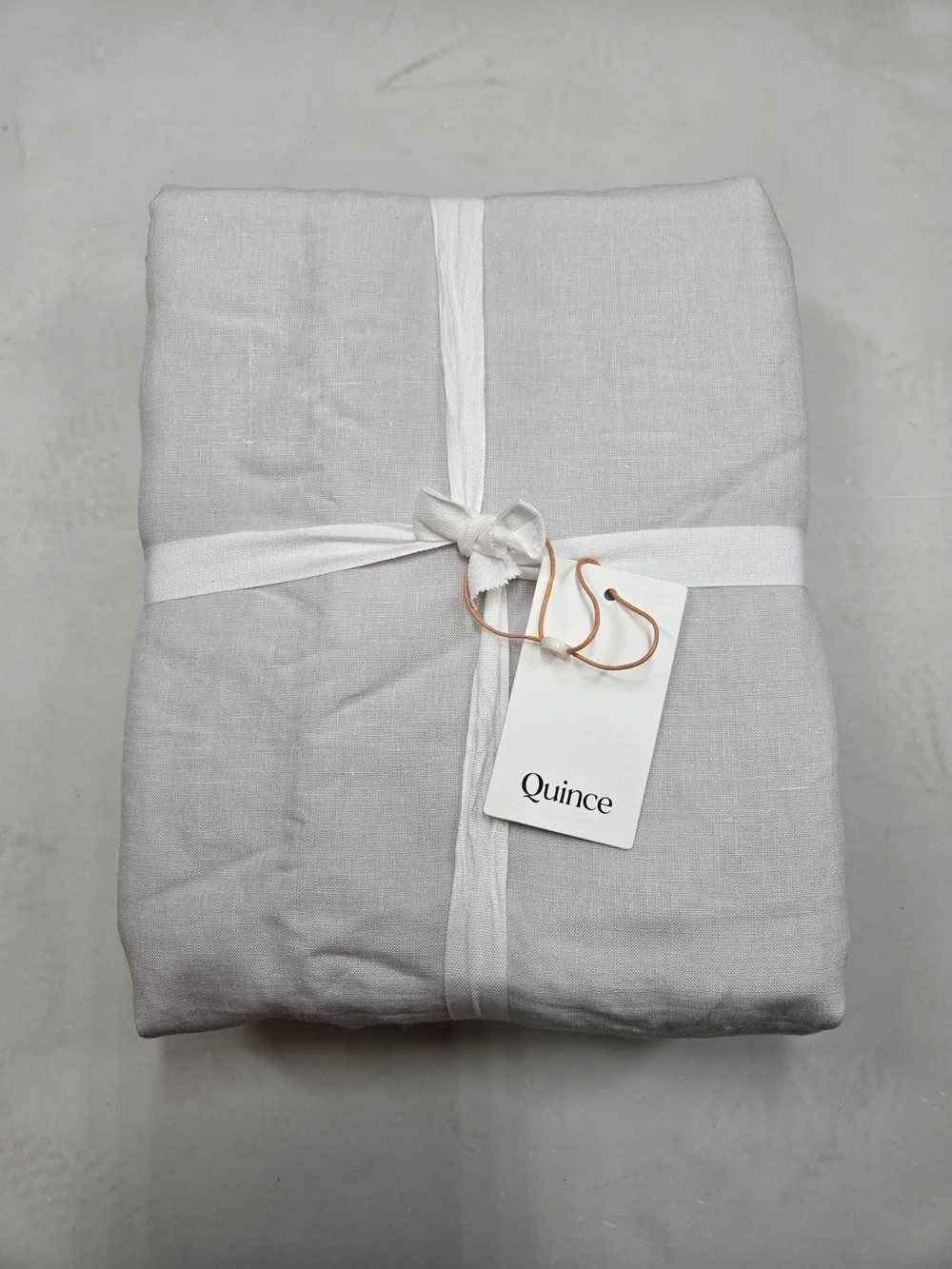 NWT QUINCE Set Of 2 48x96 European Linen Curtains Cloud 9276